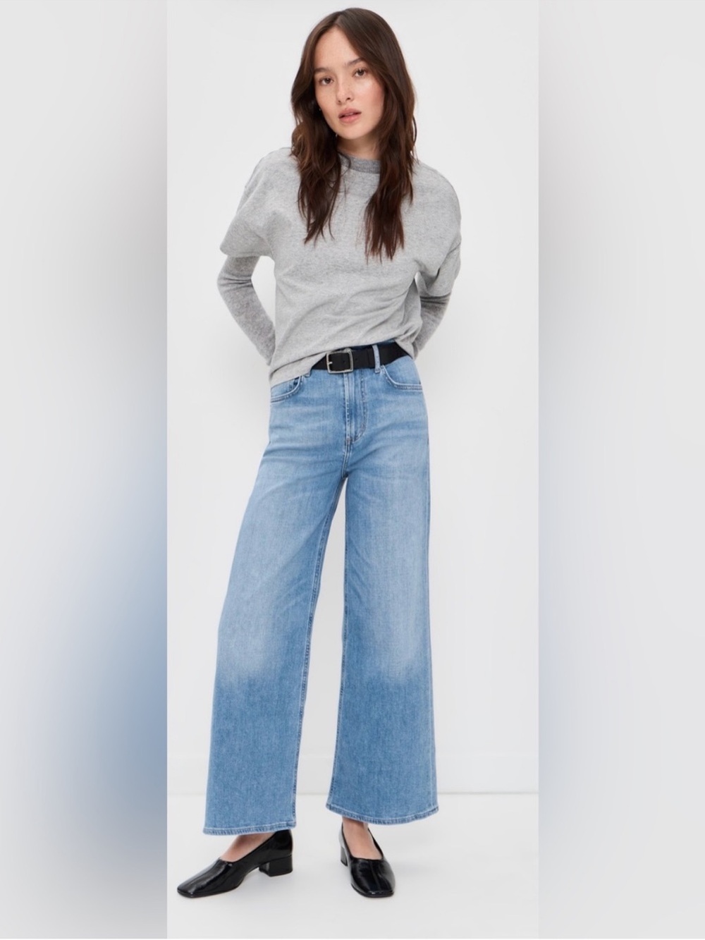 Citizens of Humanity Wide Leg Crop Lyra Jeans Sz 29